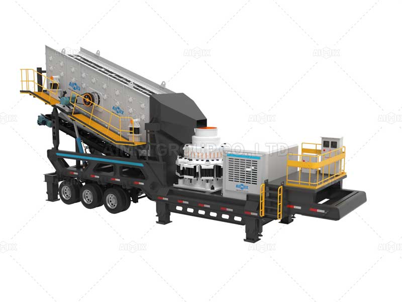 Wheeled Type Mobile Crusher Machine