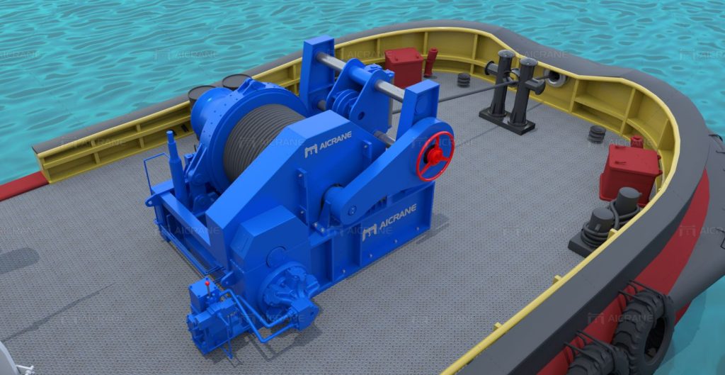 single drum mooring winch