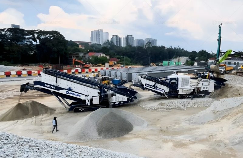 mobile crushing and screening plants