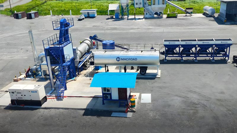 Drum Mix Type Asphalt Plant for Road and Bridge Construction Projects