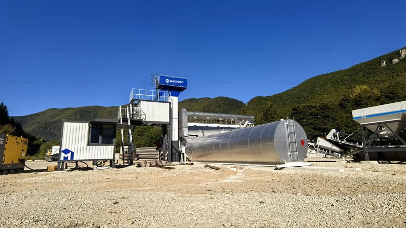 Continuous Asphalt Plant with Dryer Drum and Uninterrupted Production Flow