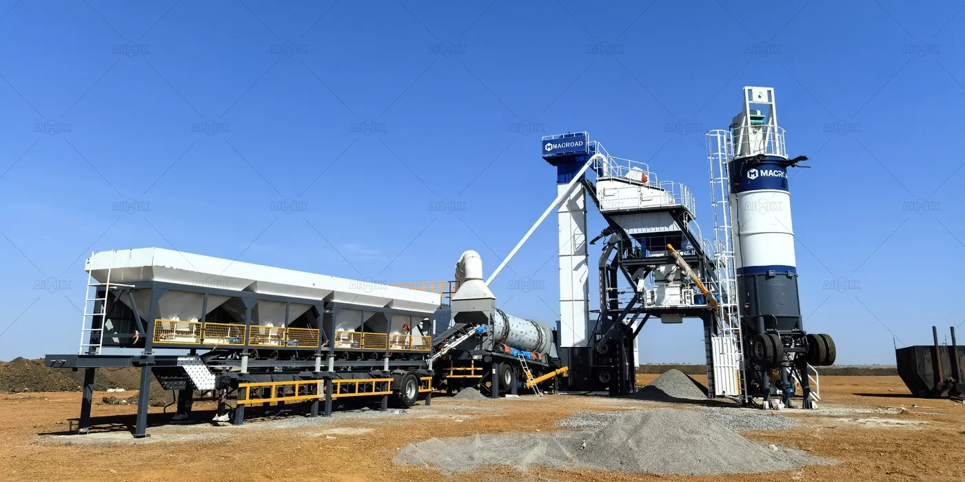 100TPH Mobile Asphalt Batch Plant Installed in Sudan